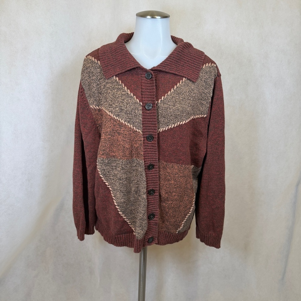 Vintage Bon Worth Grandma Core Cardigan • L Petite